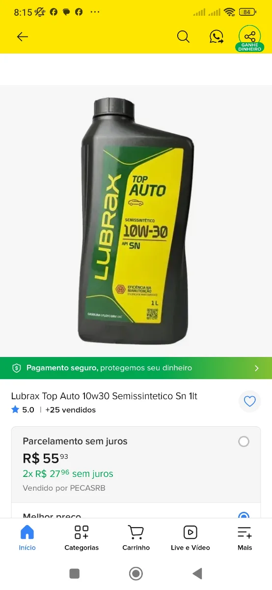 10w30 lubrax