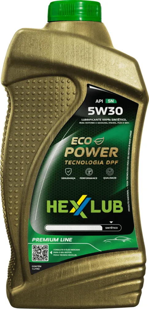 Oleo de Motor 5w30 Eco Power Sintetico HexxLub