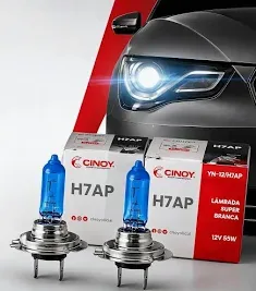 Lampada H7 Super Branca Efeito Xenon Inmetro (par) 12v 55w 8500k