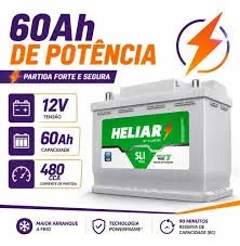 BATERIA HELIAR SUPER FREE H60DD CCA 480 A BASE DE TROCA