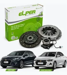 Kit embreagem Onix 1.0 12v aspirado 2019 em diante com Atuador Elper