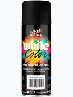 Tinta Spray White Color Pretro Fosco