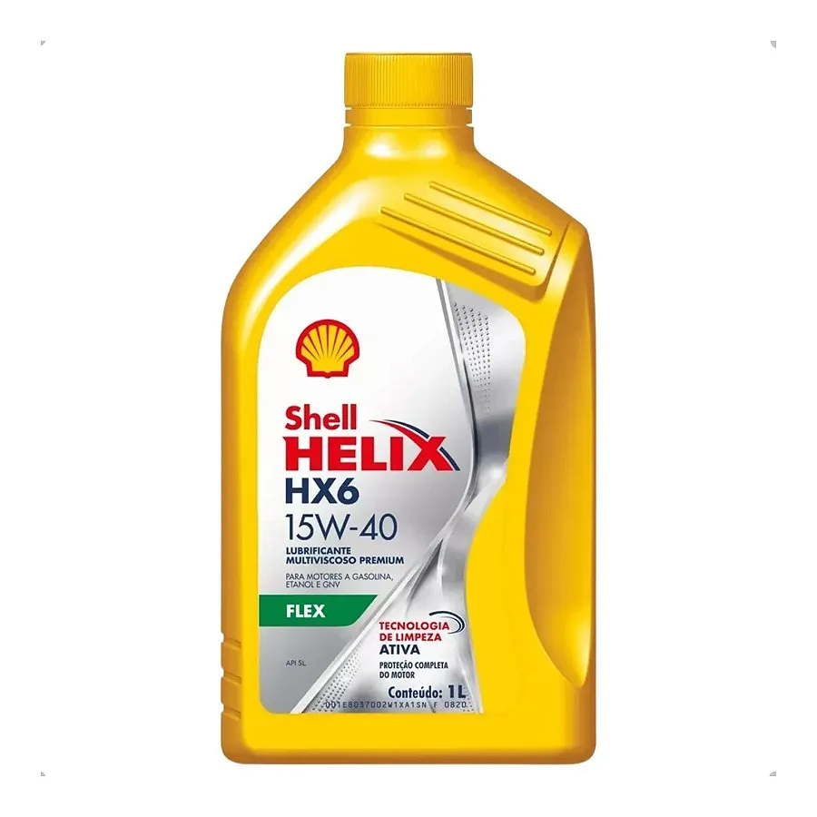 Oleo de Motor Shell 15w40 HX6 Flex Semissintetico API SL